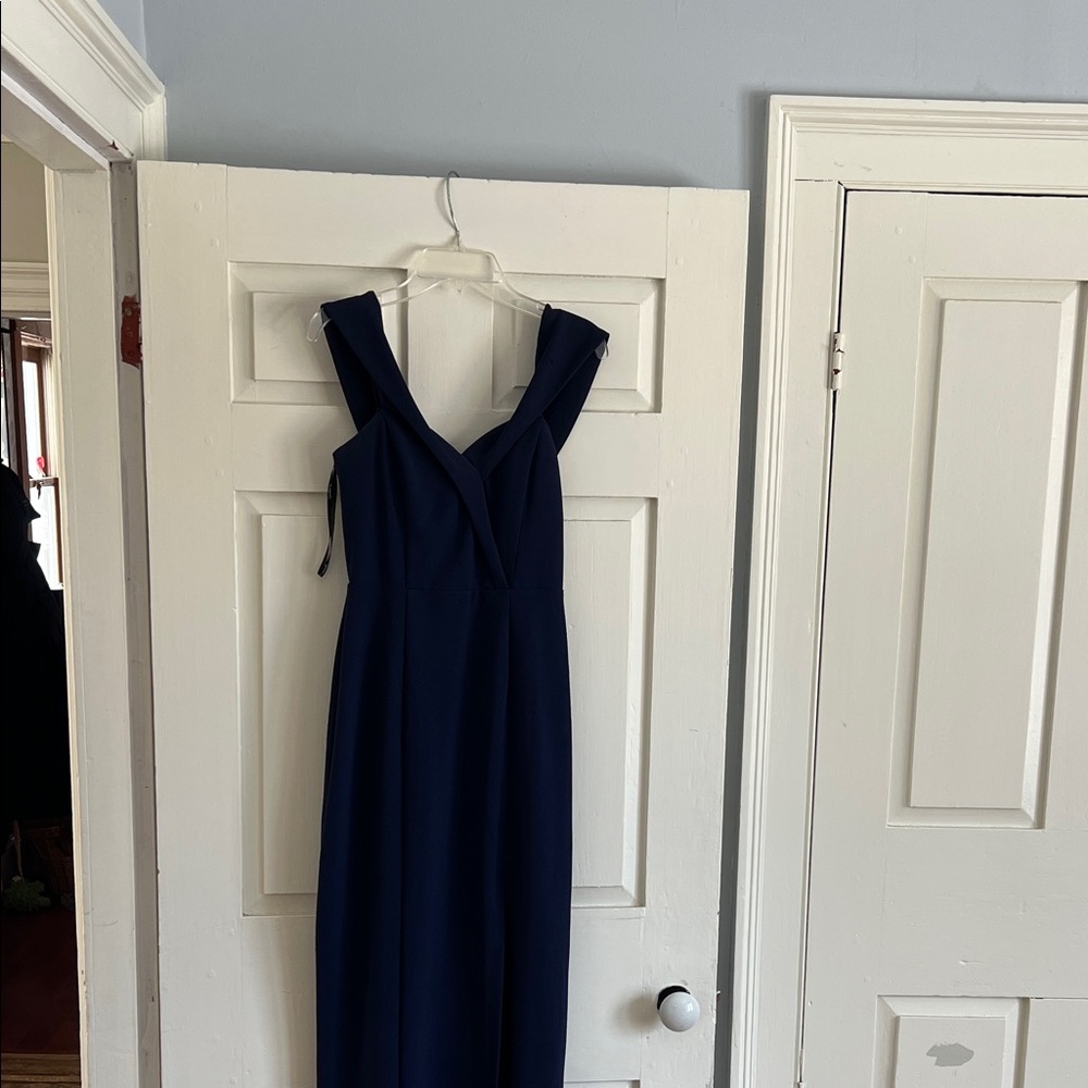 Elegant Navy Blue Women's Dress